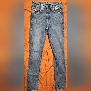 American Eagle Outfitters Distressed Blue Jeans